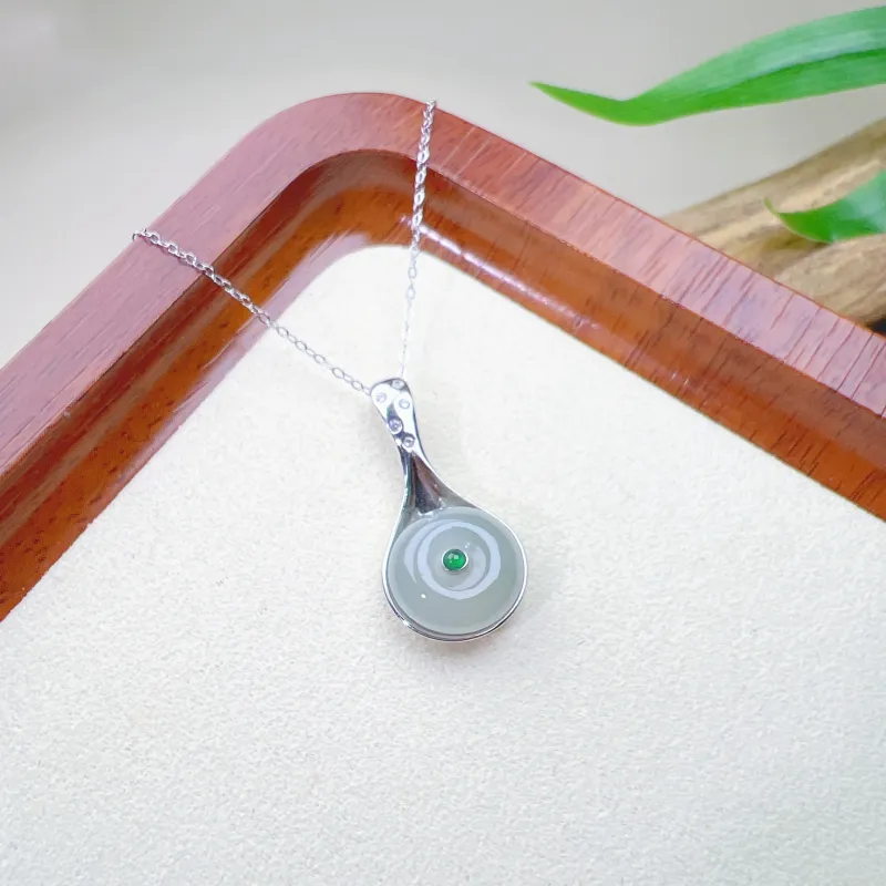 SIYIJIA Ice Glutinous Jadeite Pendants Unisex-1
