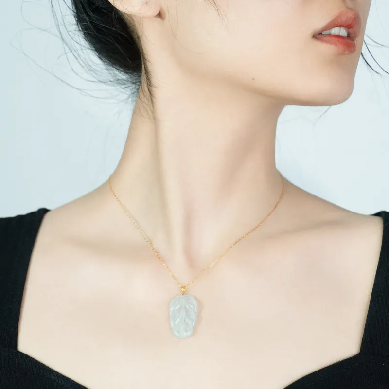 SIYIJIA Glutinous Jade Jadeite Pendants Women's-1