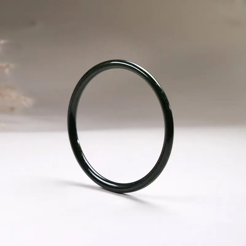 SIYIJIA Hetian Jade Bangles Green Jade Women's-2