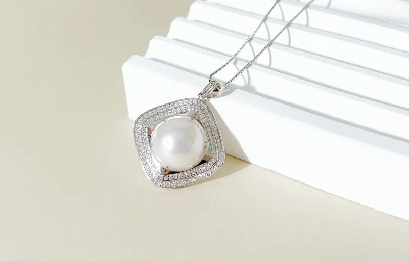 SIYIJIA Saltwater Pearl Necklaces Women's-4