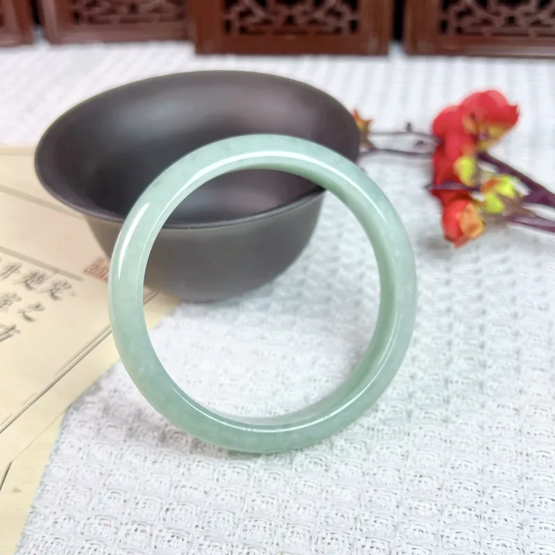 SIYIJIA Glutinous Jade Jadeite Bangles Unisex-4