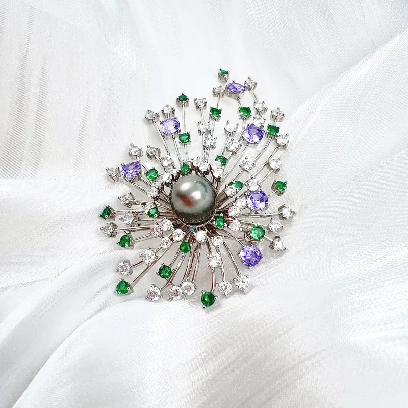 SIYIJIA Saltwater Pearl Brooches Women's-1