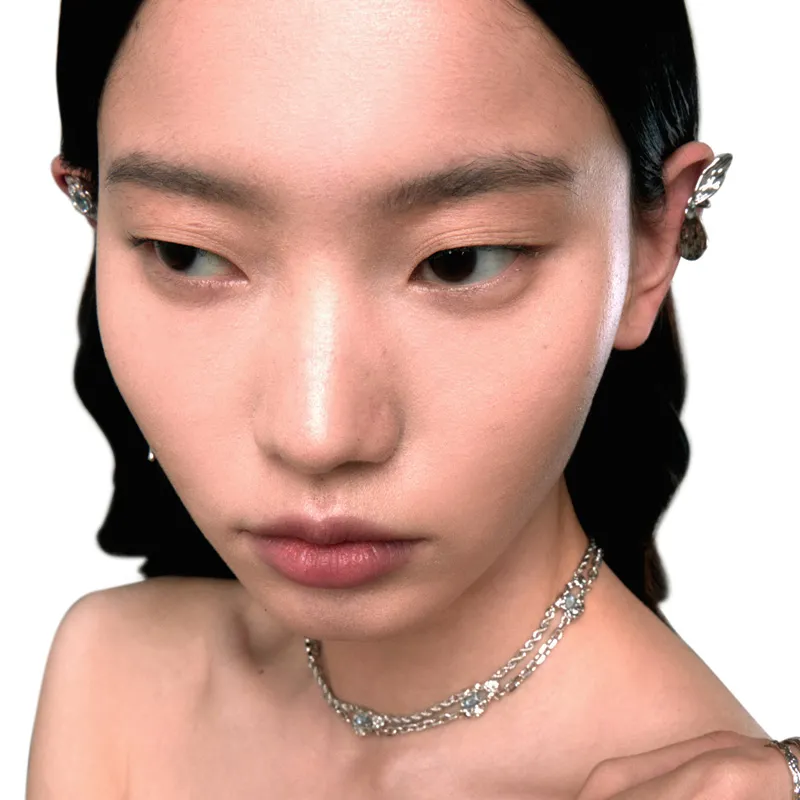 OINICIO Zircon Clip-On Earrings Unisex-3