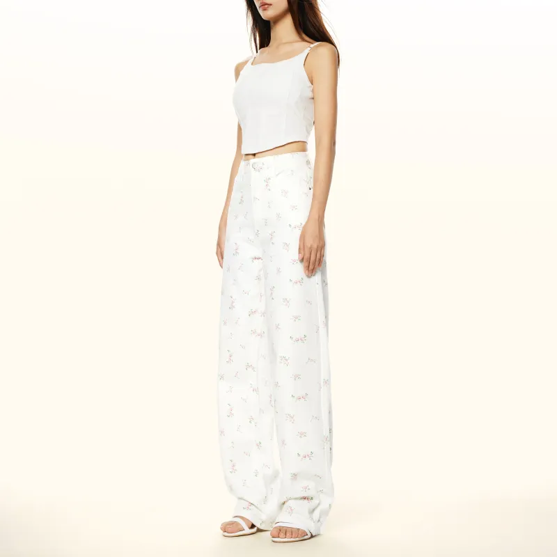 WOR XURNN Jeans Women's Floral White-3