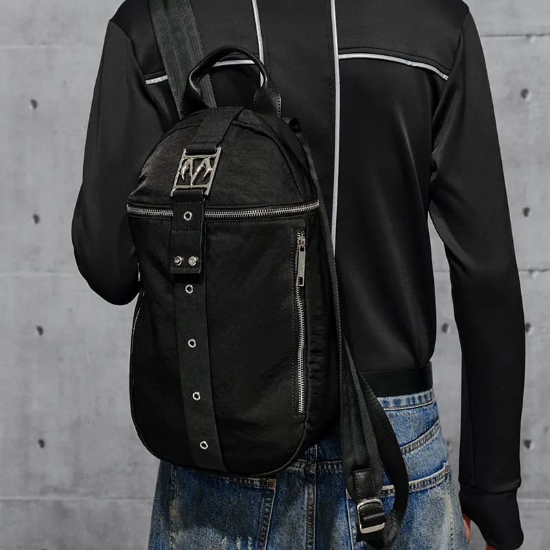 BABAMA Microfiber Synthetic Leather Backpack Regular Unisex Black-4