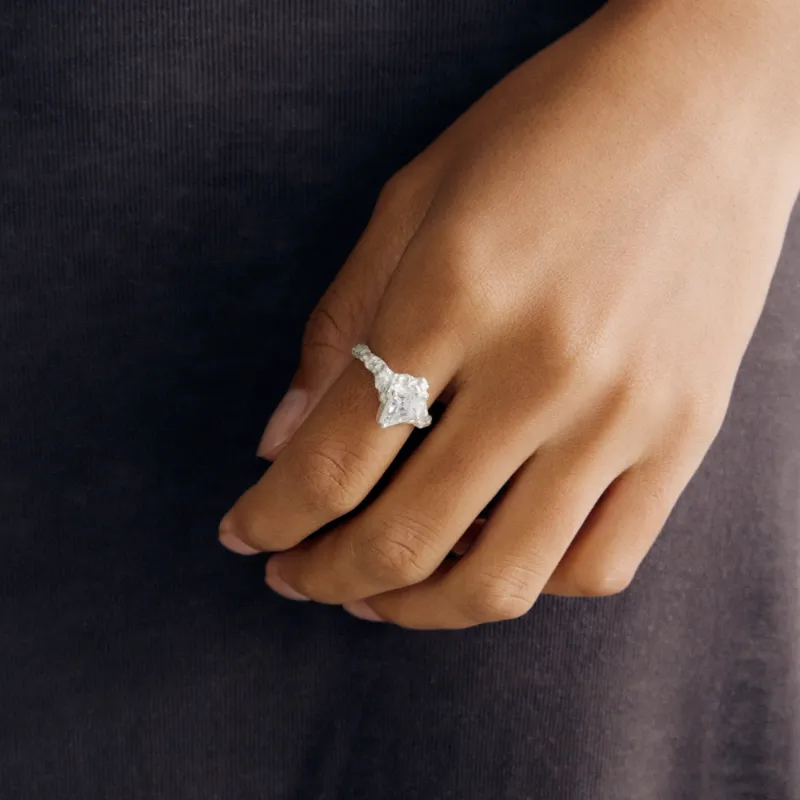 Empress 47 Concept 925 Sterling Silver Rings Unisex White-5