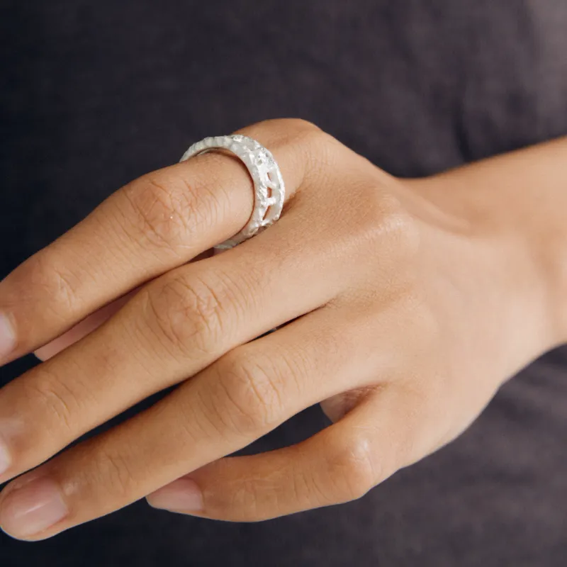 Empress 47 Concept S925 Silver Rings Unisex Silver White-3