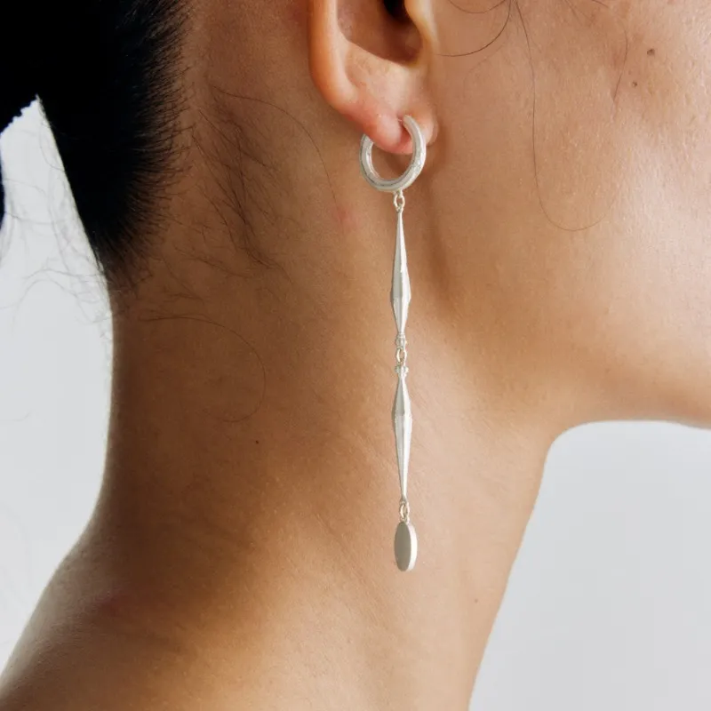 Empress 47 Concept 925 Sterling Silver Earrings Unisex-2