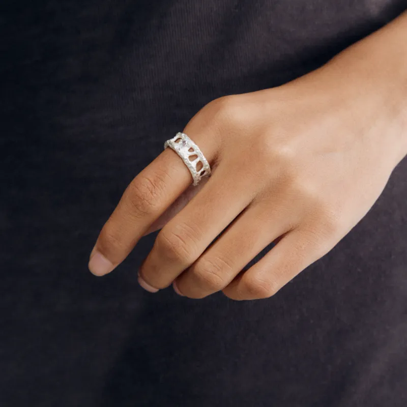 Empress 47 Concept S925 Silver Rings Unisex Silver White-4
