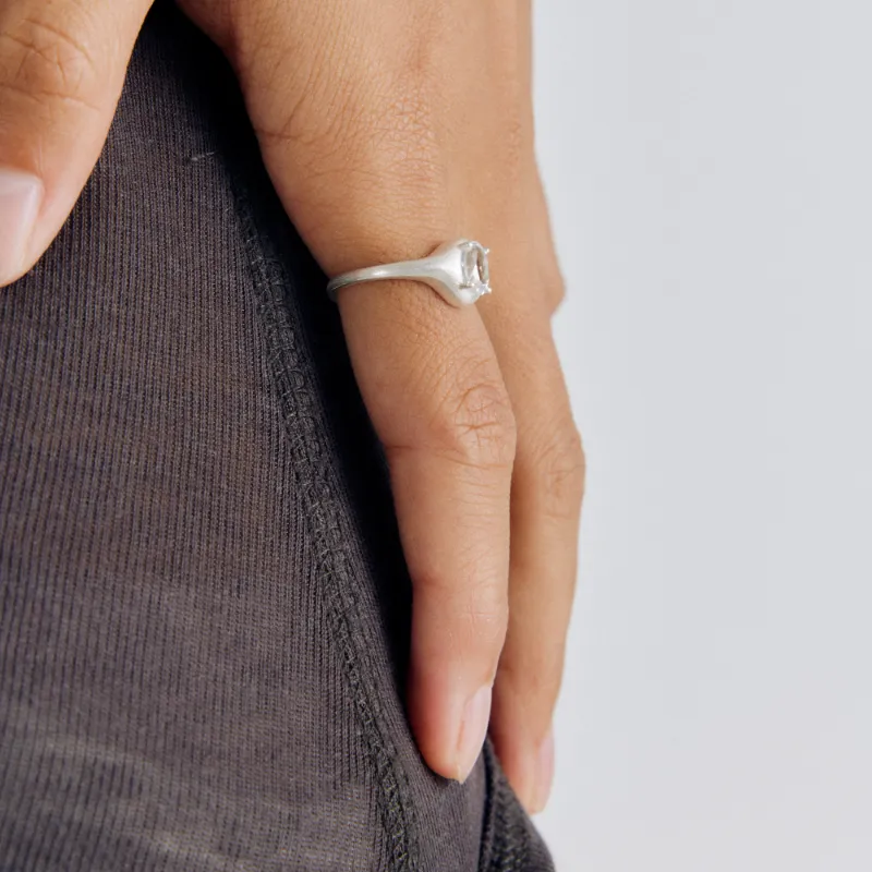 Empress 47 Concept 925 Sterling Silver Rings Unisex White-6