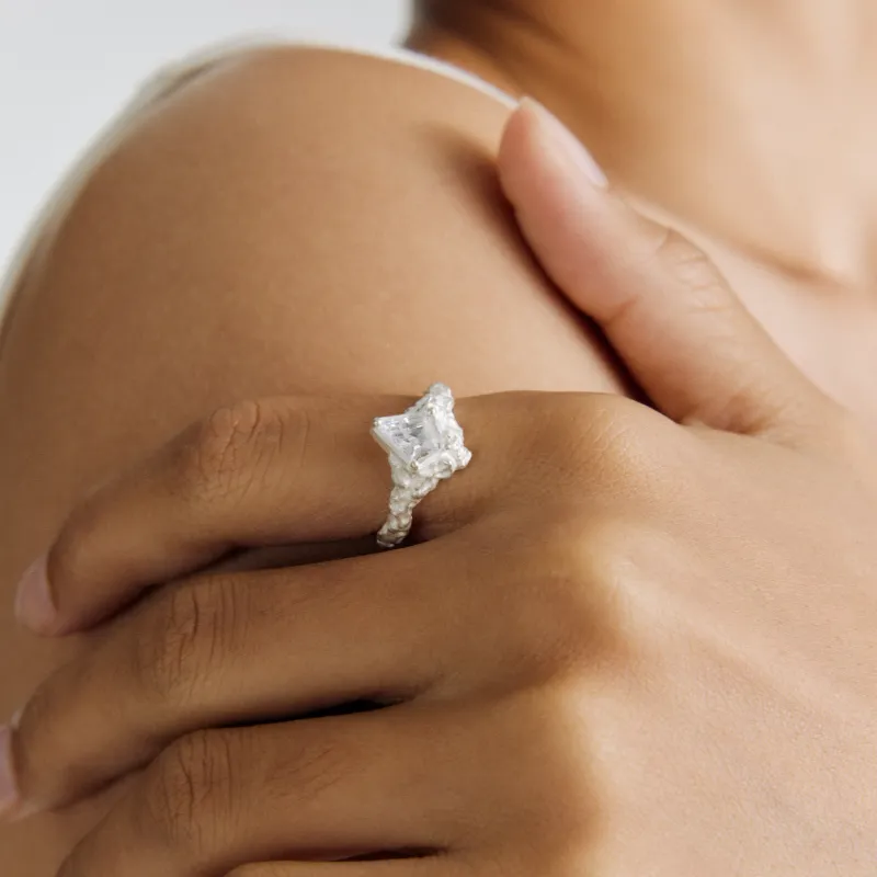 Empress 47 Concept 925 Sterling Silver Rings Unisex White-6