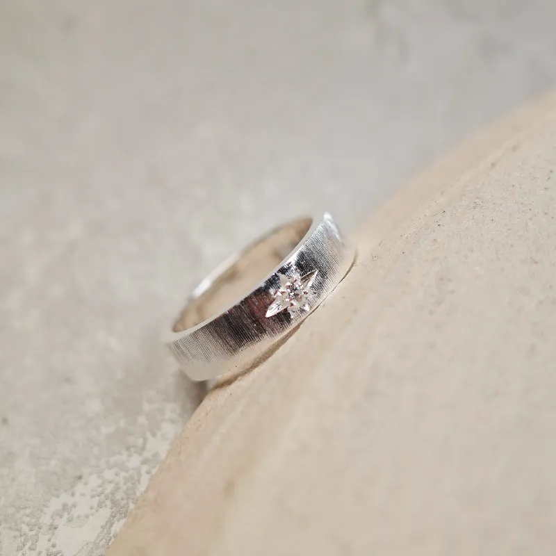 Empress 47 Concept 925 Sterling Silver Classic Satin Ring Unisex-16