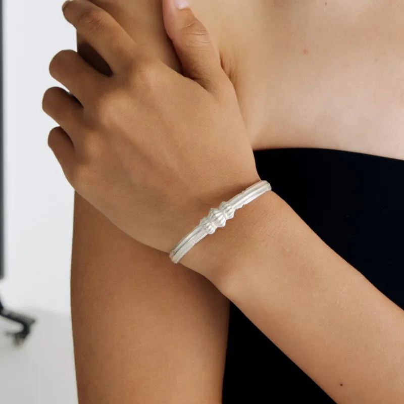 Empress 47 Concept 925 Sterling Silver Bangles Unisex-4