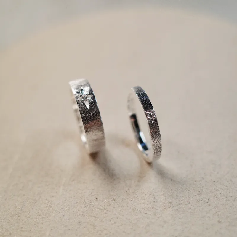 Empress 47 Concept 925 Sterling Silver Classic Satin Ring Unisex-19