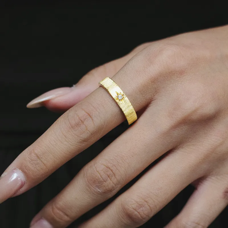 Empress 47 Concept 925 Sterling Silver Classic Satin Ring Unisex-2