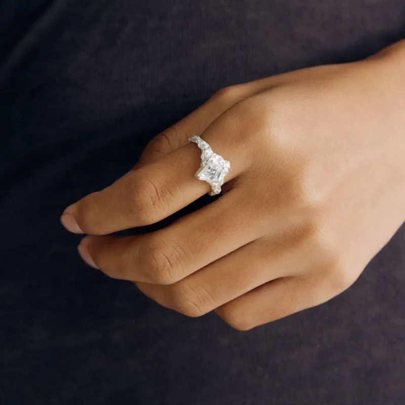 Empress 47 Concept 925 Sterling Silver Rings Unisex White-7