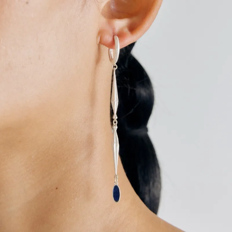 Empress 47 Concept 925 Sterling Silver Earrings Unisex-5