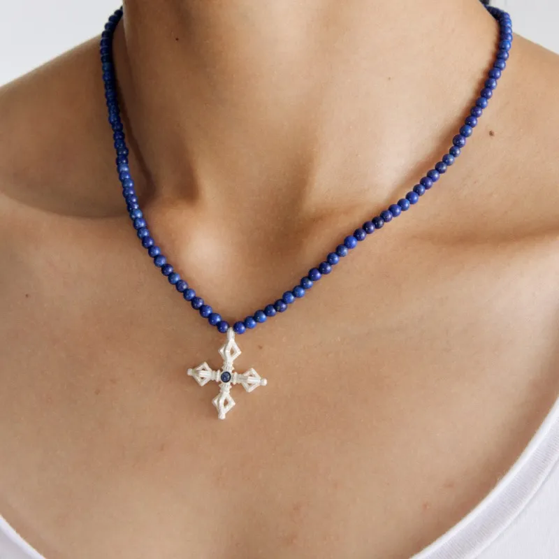 Empress 47 Concept 925 Sterling Silver Lapis Lazuli Necklaces Unisex-2
