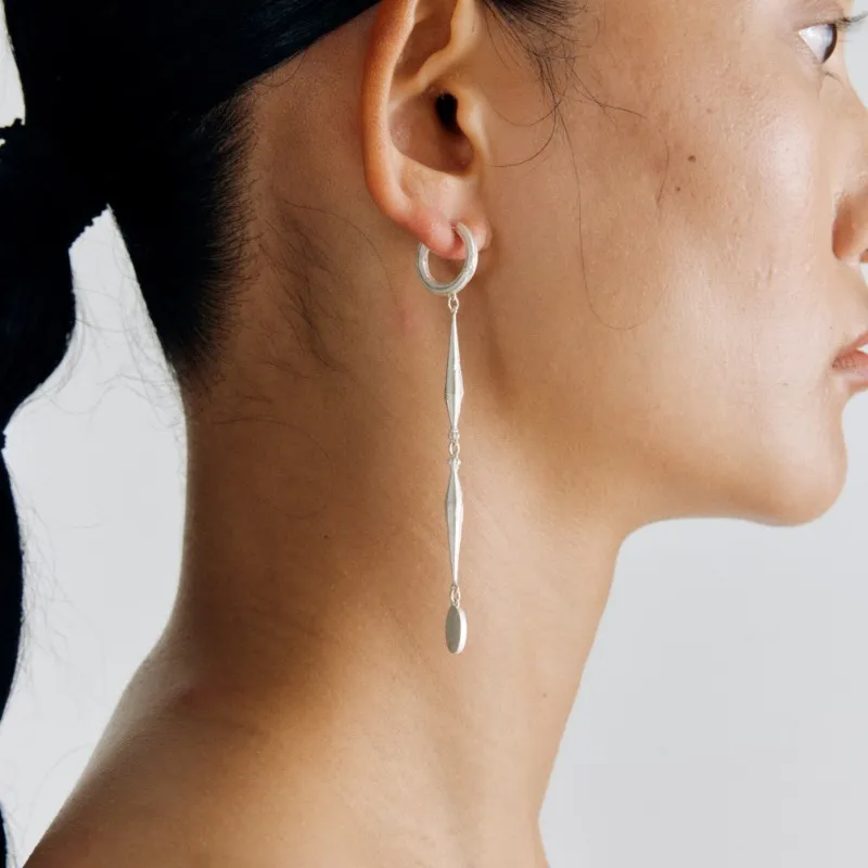 Empress 47 Concept 925 Sterling Silver Earrings Unisex-4