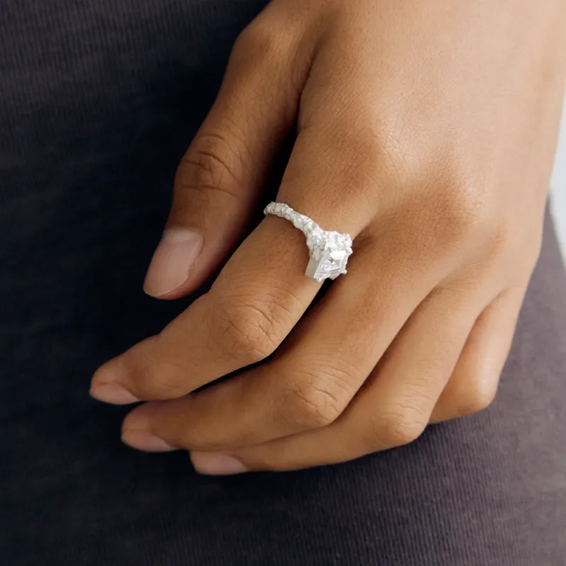 Empress 47 Concept 925 Sterling Silver Rings Unisex White-2