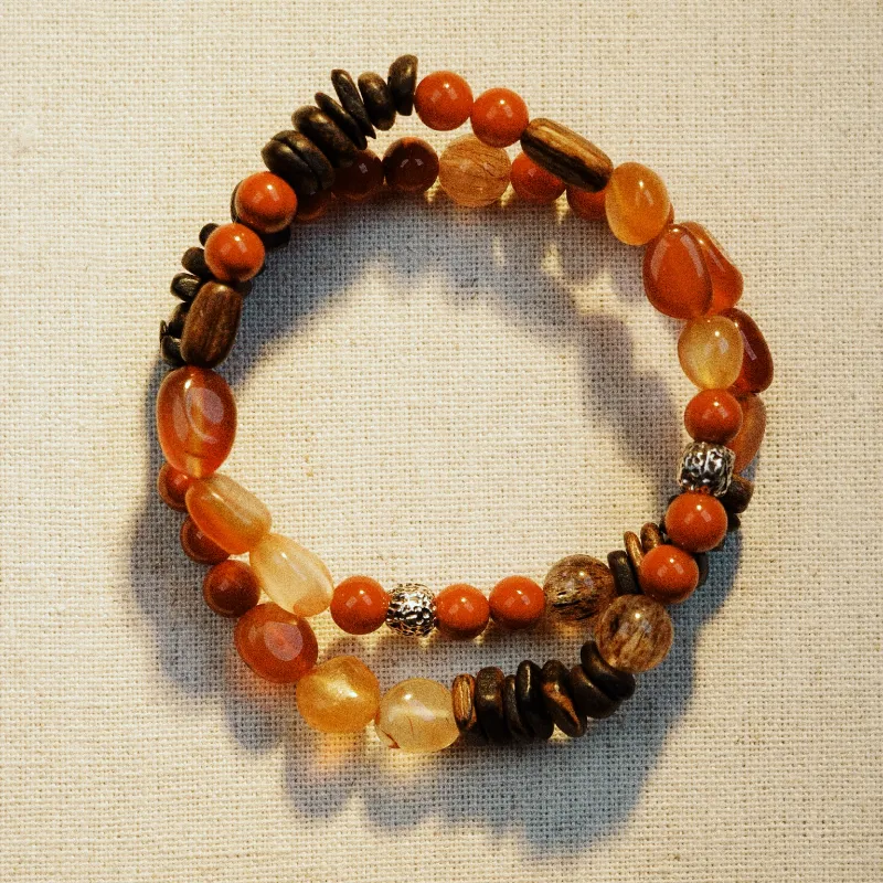 Empress 47 Concept Natural Agate Bracelets Unisex-1