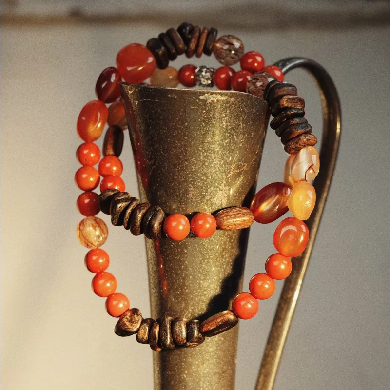 Empress 47 Concept Natural Agate Bracelets Unisex-3
