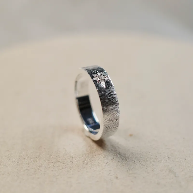 Empress 47 Concept 925 Sterling Silver Classic Satin Ring Unisex-17