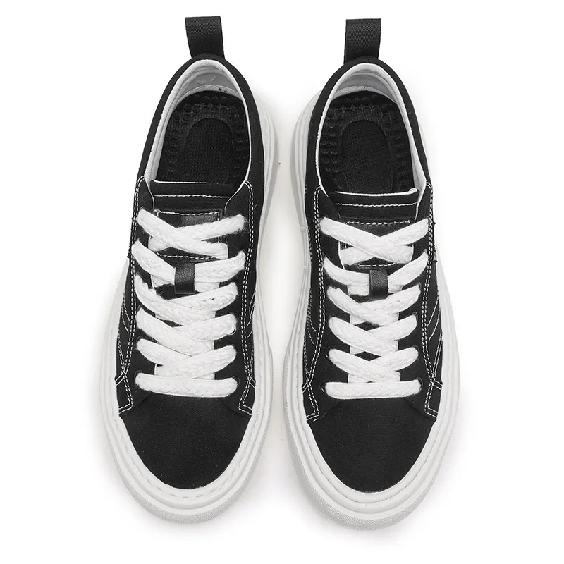 X ZONE Lightweight Height Increasing Low Top Canvas Shoes Men's-3