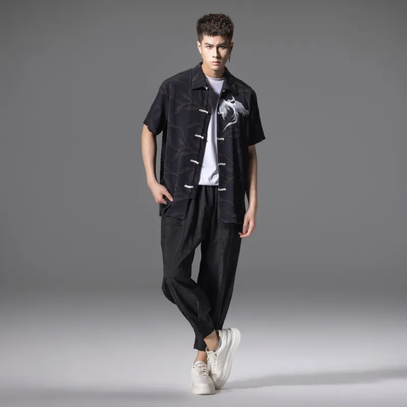 Pin Li Shirts Men Black-7