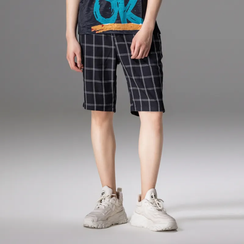 Pin Li Casual Shorts Men's Black-3