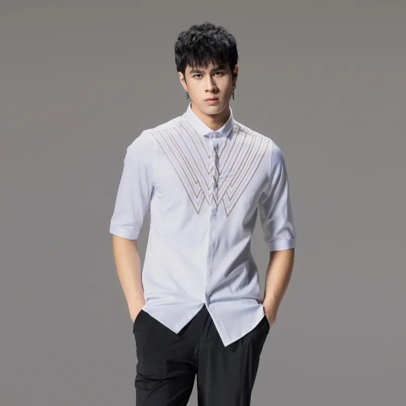 Pin Li Shirts Men White-4