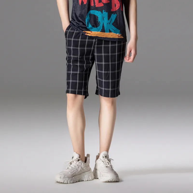 Pin Li Casual Shorts Men's Black-5