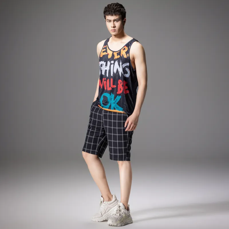 Pin Li Casual Shorts Men's Black-7