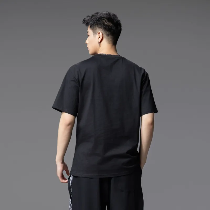 Pin Li T Shirts Men Black-3