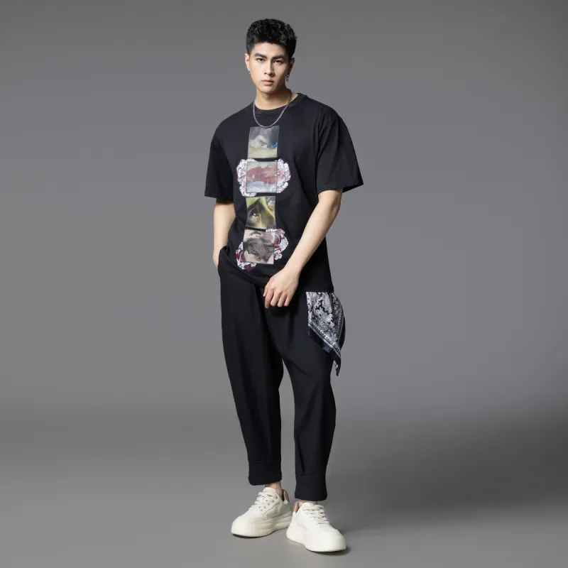 Pin Li T Shirts Men Black-6