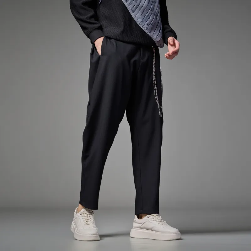 Pin Li Casual Pants Men's Black-2
