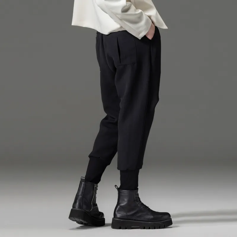 Pin Li Casual Pants Men's Black-3