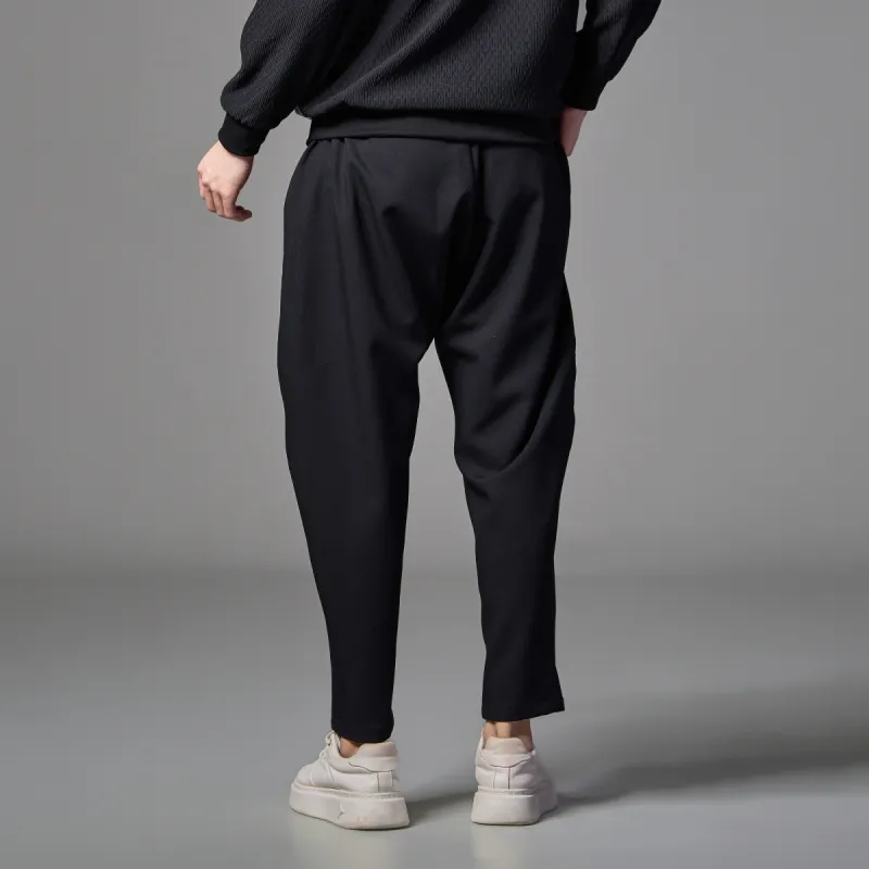 Pin Li Casual Pants Men's Black-4