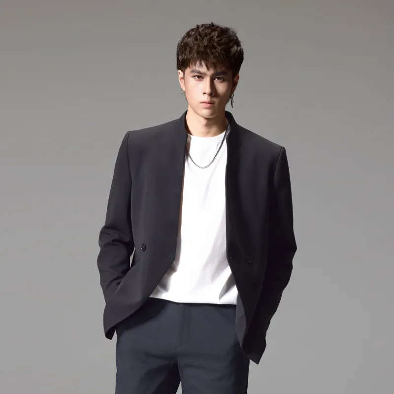 Pin Li Business Suit Men's Black-2