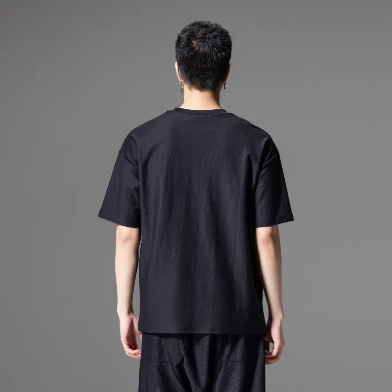 Pin Li T Shirts Men Black-2