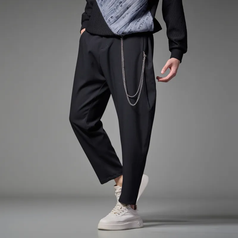Pin Li Casual Pants Men's Black-3