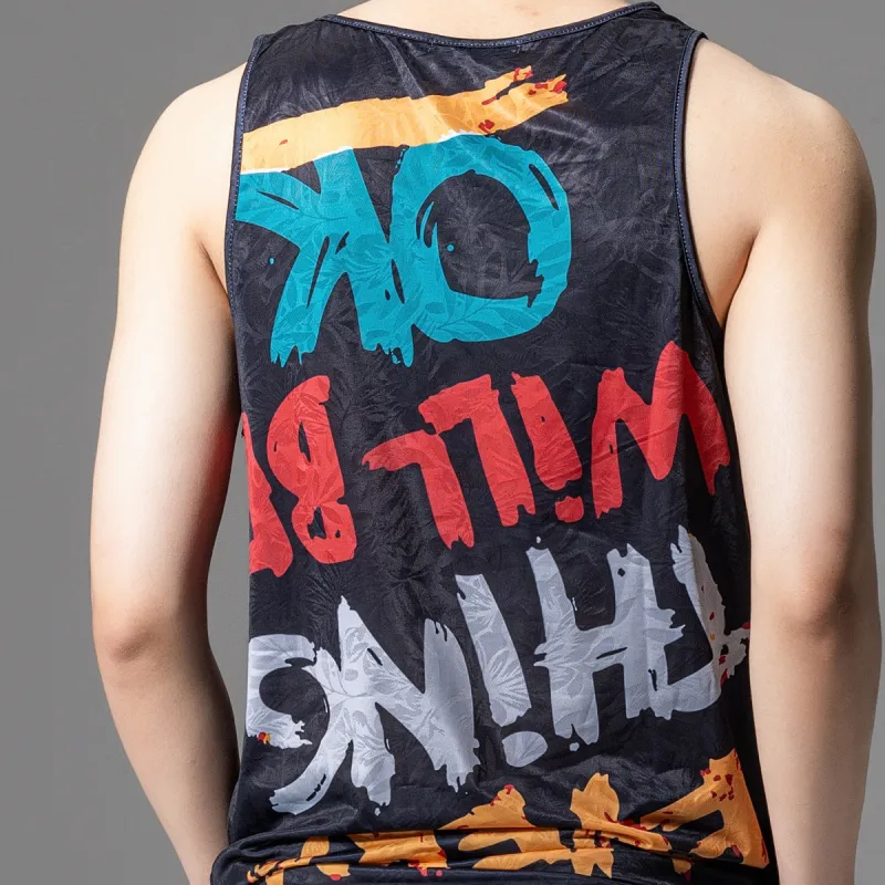 Pin Li Tank Tops Men Black-6