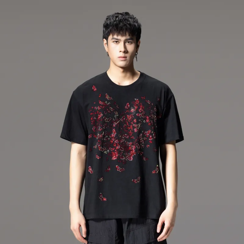 Pin Li T Shirts Men Black-3