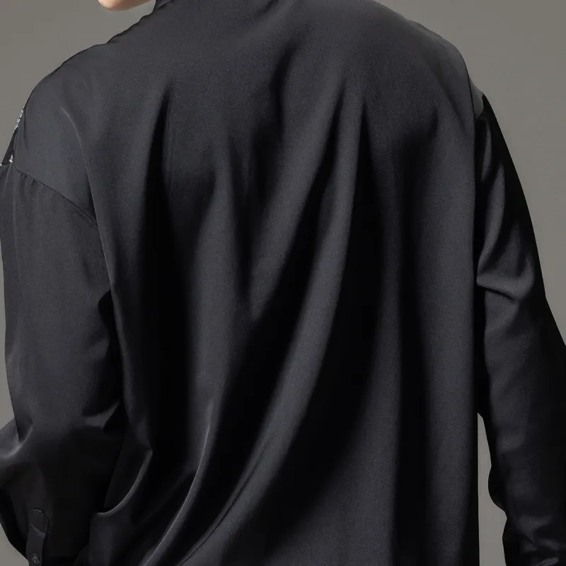 Pin Li Shirts Men Black-2