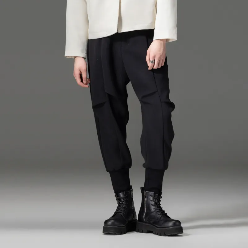 Pin Li Casual Pants Men's Black-4