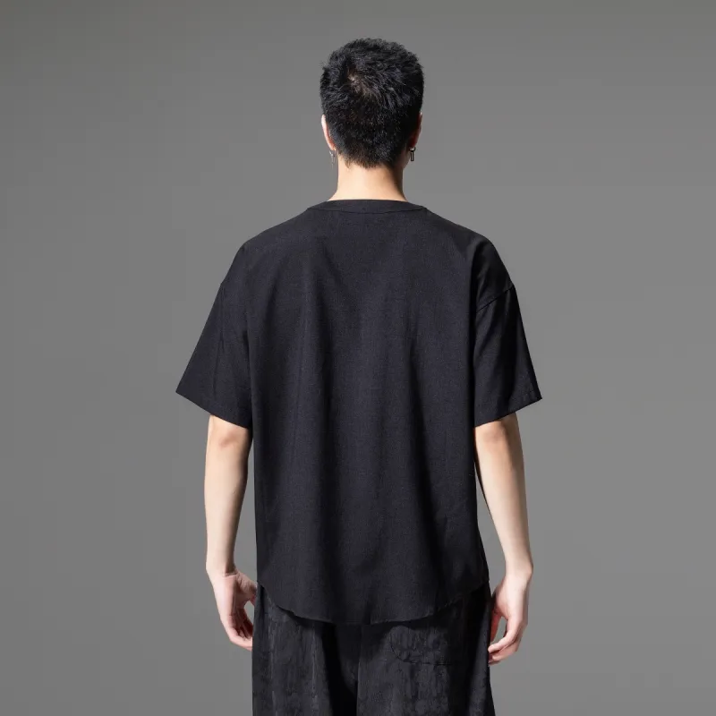 Pin Li T Shirts Men Black-2