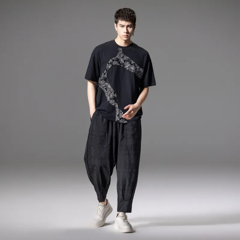 Pin Li T Shirts Men Black-3
