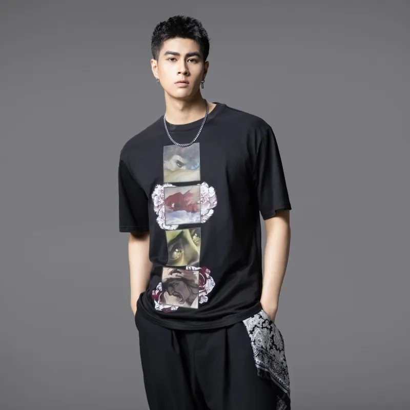 Pin Li T Shirts Men Black-4
