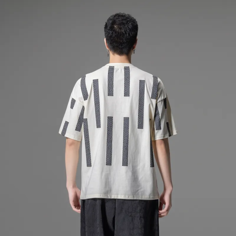 Pin Li T Shirts Men Apricot-3