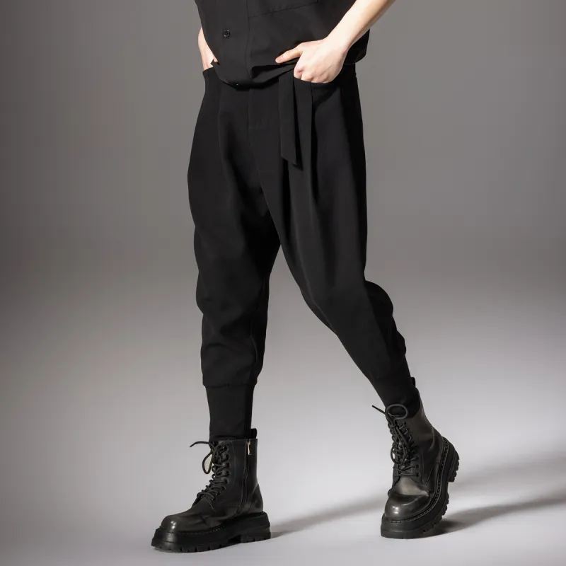 Pin Li Casual Pants Men's Black-5